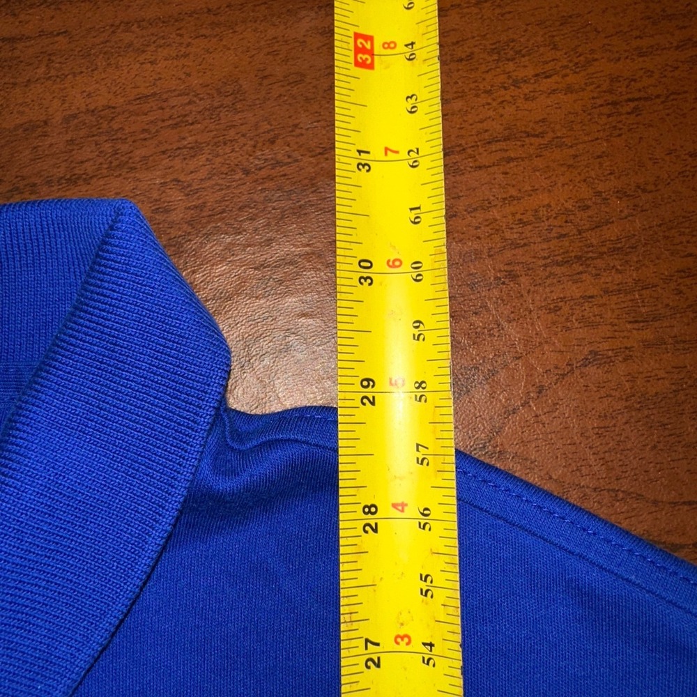 Polo Ralph Lauren Blue Cotton Mesh Short Sleeve Polo Shirt Large - Picture 8 of 9
